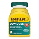 Bayer Aspiryna Niska dawka 81 mg, Tabletki powlekane, Zalecane przez lekarza, wtórne zapobieganie chorobom układu krążenia, 300 Tabletki powlekane bezpieczeństwa
