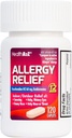 HealthA2Z ® Fexofenadyna Hydrochloride 60mg XI124; 12- godzinna antyhistamina na ulgę alergiczną 124; Wewnętrzna i zewnętrzna ulga alergiczna (120 Counts (Pack of 1))
