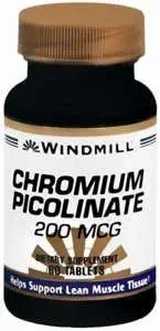 TABLETKI PIKOLINOWE CHROMIUM 200 MCG WINDMILL