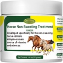 Leczenie koni bez pocenia, Promowanie regulacji temperatury zdrowej dla Stop Sweat, AC, Stary, Mare, Gelding, Anhidpocenie, jeden gorący dzień letni