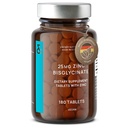 Bisglicynian cynku CLAV ® 25 mg - 180 tabletek (6 miesięcy dostaw) - naturalny dodatek cynku chelatowanego - glicynian cynku wegańskiego do wsparcia immunologicznego i skóry