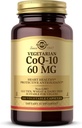 Solgar Vegetarian CoQ- 10 60 mg - 180 Kapsułki roślinne - Antyoksydant ochronny - Non-GMO, Wegan, Gluten Free, Dairy Free, Kosher - 180 Służenie