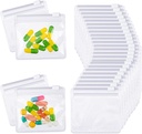 Nuanchu 12 sztuk Pill Pouches Torby zestaw wielokrotnego użytku Pill Torby przezroczyste plastikowe samouszczelnianie Travel Medicine Storage z blokadą slajdów dla medycyny i małych przedmiotów