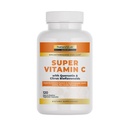 Nature 's Lab Gold Super Witamina C 1000mg - Wsparcie układu immunologicznego - Zawiera Bioflavonoids Complex & Quercetin - Non-Acidic, Non-GMO, Gluten Free, Wegan - 120 Kapsułki (2 Miesiąc dostaw)