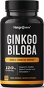 Natgrow Ginkgo Biloba 120mg - Extra Siła Ginkgo Biloba Extract kapsułki - 120 Count