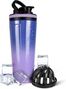 Ice Shaker 26 Oz Stainless Steel Shaker Butelka, Lilac Dreaming - Izolowana butelka wody siłowni z Opatentowany Agitator, wielokrotnego użytku do treningu, Smoothies, Sport