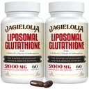 Liposomal Glutathione 2000 mg z L- Serine, L- Glycine & Sulforaphane - Active L- Glutathione Unique Formulacja do zwiększenia absorpcji - Główny przeciwutleniacz, Detoksykacyjne i immunologiczne 124; 120 Softgels