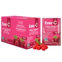 Ener- C Malina Multivitamin Drink Mix Proszek Witamina C 1000mg & Elektrolity z prawdziwego soku owocowego Naturalna energia i immunologiczne wsparcie dla kobiet i mężczyzn - Non-GMO Vegan & Gluten Free - 30 Hrabia