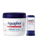 Aquaphor Advanced Therapy Uzdrawiający Ochraniacz skóry (14 Oz) + Uzdrawiający Balsam Stick z Awokado Oil i Masło Shea (0.65 Oz)