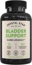 Crystal Star Bladder Support (60 Kapsułek) - Suplement ziołowy dla funkcji zdrowej Bladder - Żurawina, Mandarynka i Kozieradka pospolita - Pomaga nadczynność Bladder i nietrzymanie moczu - Non-GMO