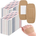 Sinmoe 600 szt. Duże bandaże luzem duży elastyczny przylepny opatrunek opatrunek tkaninowy dla opieki i ochrony rany, 2 x 4 Inch