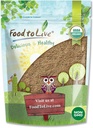 Żywność do życia Organic Pyllium Husk Powder, 2 Funty - Non-GMO, Kosher, Ultra Fine, Niesłodzony, Unflavored, Bogaty w włókno, Natural Food Tickener, Doskonały do pieczenia, Surowiec, Luzem, Wegan, Keto Friendly