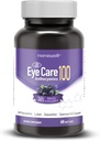 NANOWELL EyeCare Anthocyanins 100 - Eye Health Supplement with Bilberry, Zeaxanthin, Lutein, Anthocyanins, Vitamin A, E, Selenium & Copper - 60 Softgels, 60 Day Supply