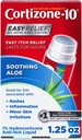 Cortizon- 10 Maksymalna siła Kojąca Aloe Itch Ulga Bez Mess Wnioskodawca, 1% Hydrokortyzon, Fast- Acting, Przeciw-Itch Płyn do Bug Bites, Rash, Eczema, Łuszczyca, Poison Ivy, Oak & Sumac, 1.25 fl Oz