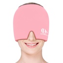 Migrena Relief Cap, kojący ból głowy Lodu Maska Produkty, Gorąca i zimna terapia, Migrena Relief Cap Migrena, Sinus, Puffy Eyes, Napięcie, Stres i kaca (różowy)