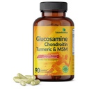 Futurebiotyki Glukozamina Chondroitin Turmeric & MSM Zaawansowana wspólna formuła, Pomaga zdrowe połączenia i mobilność - Non-GMO, 90 Kapsułki