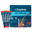 Pakiety nawadniające Drop - Fruit Punch - Single Serve Electrolytes Proszek Drink Mix - Nie-GMO, Gluten Free, Wegan - 32 Sticks