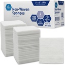 MED PRIDE 3x3 in Gauze Pads 200 Pack, niesterylne, 4 Ply, nieprzylegające do siebie opatrunki do opatrunków, opatrunki opatrunkowe do opatrunków opatrunkowych