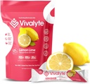 Proszek elektrolitowy bez cukru Stewia Sweetened 100% Natural Hydration Pakiety - 20 Hrabia 124; Sodu, Cytrynian potasu i Magnezu L- Threonian (5.64, Lemon)
