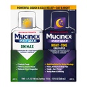 Maksymalna wytrzymałość Mucinex FastMax DM Max & Mucinex Nightshift Cold & Flu Liquid (2 x 6 fl. oz.) Cienkie i luźne Mucus, zwalnia przekrwienie kaszlu i klatki piersiowej, ból, gorączka, kichanie, ból gardła, katar