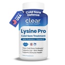 Lysine Cold Sore Leczenie warg z pre- Probiotyki & VIT C 124; 1 Miesiąc Dostawy 124; Nadładowany Lysine Kapsułki z Rhamnosus & Acidophilus dla Cold Sores Relief, Skóra + Gut Zdrowie i Wsparcie immunologiczne