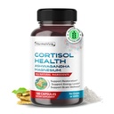 CORTISOL Health - Ashwagandha Magnez Rhodiola St. John 's Wort - Remont Wspomagania, Poziomy Energetyki, Brain Wellness 180- dniowe dostawy - Made in The USA