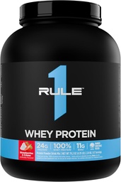 Artykuł 1 Białko serwatkowe - 24g Białko szybko działające z All- Whey Sources z naturalnie występującymi EAA & BCAA do odzyskiwania lub wykorzystania w każdej chwili (5 funtów *, truskawki & Crème)