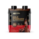 Optimum Nutrition Gold Standard Protein Shake, 24 g Protein, Gotowy do picia Protein Shake, Gluten Free, Witamina C do immunologicznego wsparcia, Czekolada, 11 Fl Oz, Opakowanie po 4 (Packaging May Vary)