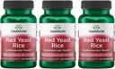Swanson Made with Organic Traditional Red Yeast Rice 600 Miligramy 60 Kapsułki Veg (3 opakowania)