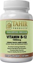 Tahir Halal Vitamin B12 1000mcg: Boosts Energy, Metabolism & Nervous System Health. Vegan & Vegetarian, Dairy-Free, 120 chewable Tablets. Made in USA - Certified Halal.