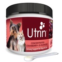 NASENTIA UTRIN - Wsparcie moczu dla kotów i psów - Dual- Action Cranberry & D- Mannose - dla naturalnego Bledder Health, Nietrzymanie moczu i Powracające UTI, 60 Służenie