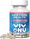 VivoNu Cortisol Health - Pomaga utrzymać zdrową energię, zrównoważoną odpowiedź na Cortisol, Relaks & Deep Sleep - Ashwagandha Relaks 124; L- Theaine Relaks 124; Magnez - Non-GMO - 60 Kapsułki