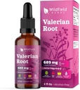 Valerian Root Extract Drops 1000mg (Valeriana officinalis) Herbal Supplement Absorbs Better Than Capsules, 2 Month Supply, 84 Servings, bez alkoholu nalewka - 2 Oz, Opakowanie 1