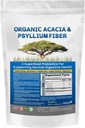 Acacia & Pzyllium Husk Fiber Powder 2 Organic Rozpuszczalny Fiber Digestive Restauring Gut Nutrigents. Proszek Pzyllium Organic Husk & Organic Acacia IBS, Leaky Gut 1,5 Ibs (24oz)