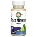 Kal Tracle Minerals, 10 mg Suplementy mineralne, Natural Lime Flavor Tracle Minerals Supplements, Natychmiastowe rozpuszczenie tabletek ActivMelt dla optymalnej trace Mineral Absorption, 90 Servings, 90 Micro Tablets