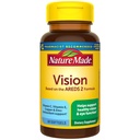 Nature Made Vision Based on the AREDS 2 Formuła, Witaminy oka z luteiny i zeaksantyny, Witamina C, Witamina E, Cynk i Miedź dla zdrowej wizji i funkcji wsparcia, 60 Softgels, 30 Day Supply