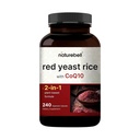 Czerwony Yeast Rice z CoQ10, 240 Veggie kapsułki 124; Advanced Heart Health Herbal Supplement - Antyoksydant Support for Energy & Heart Health - Non-GMO