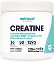 Nutricost Kreatyna Monhydrat proszek dla kobiet, Mikronizowane, Nieflawored, 50 Służenie - wegetarianin, Non-GMO, Gluten Free