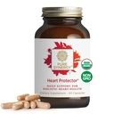 PURE SYNERGY Protector Heart 124; Organic Holistic Heart Supplement with Organic Hawthorn Berry, Resveratrol, and Nattokinase British 124; for Blood and Vascular Support (60 kapsułki)