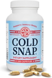 Dynastia Snap Cold Snap - 120ct Kapsułki, Pack of 1 - Plant Based Kompleksowe immunologiczne wsparcie zdrowotne dla wszystkich wieków, Szybkie suplementy dla zimnego i Flu Wsparcie, Brak objawów