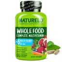 NATURELO Mens Multivitamins - Whole Food Multivitamin for Men with Vitamins, Minerals - 120 Vegetarian Capsules for Energy, Brain, Heart, Eye Health*