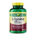 L- Lysine 1000mg Tablets - Esential Amino Acid for Immune Support, Collagen Formation, and Skin Health - Wysokiej mocy suplement Lysine, 100 Count, Gluten- Free (Opakowanie 1)