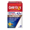Cold- Eeze Plus Defense Natural Manuka Honey Cynk Lozenges, Homeopatic Cold Remedy, Shortens Common Cold Symptom, Promotes Immune Health, Sambucus Nigra, Echinacea i Rose HIPS, 25 Ct.