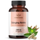 HERBAMAMA Stinging Nettle kapsułki - 1200mg Stinging Nettle Root Extract for Urnanal Tract Support - Vegan, Non-GMO Urtica Dioica Supplement