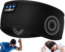 MUSICOZY Sleep słuchawki Bluetooth 5.4 Kapelusz, Sports Wireless Earphone Sweat Resistant Earbuds Sleeping Headphone z Ultra- Cienki HD Stereo Głośnik do treningu Running Cool Gadżety Unikalne prezenty
