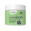 Ensentymenty zwierzęce LONGEVITY Reishi Mushroom Supplement for Dogs & Cats - Zdrowe funkcje sercowo-naczyniowe i wątrobowe, Wspomaga długotrwałe zdrowie, Mushroom Powder Extract, Przeciwutleniacz - 1.8 Oz (Opakowanie 1)