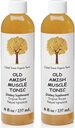Caleb Treeze Old Amish Mięśnie Tonic 8 oz, Kurcze nóg Relief, Kurcze stóp Relief, Niespokojne nogi, Skurcze mięśni i skurcze Relief - Opakowanie 2