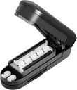 Pill Cutter, Pill Cutter Splitter dla małych i małych tabletek, Cut Pills, Witaminy, Tabletki, Regulowany Pill Cutter dla małych lub dużych tabletek z ukrytym Ostrze ze stali nierdzewnej Sharp, Travel Sized