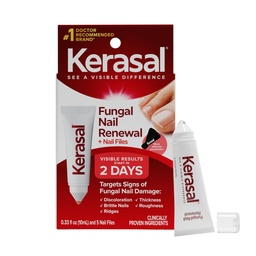 Kerasal Nail Odnowienie paznokci i paznokci plik Combo Pack, Przywraca wygląd odbarwione lub uszkodzone paznokcie, 5 ciężkie pliki paznokci obowiązków, 0.33 fl oz, Clear (Packaging May Vary)