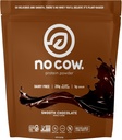 No Cow Vegan Protein Powder, Czekolada, 20 g Białko roślinne na bazie, Recykling Bag, Wolny mleczny, Soy Free, Nie dodawany cukier, Keto Friendly, Gluten Free, Naturalny słodzony, Nie GMO, Kosher, 1.74 Funt